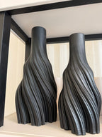 Black Twist Vase