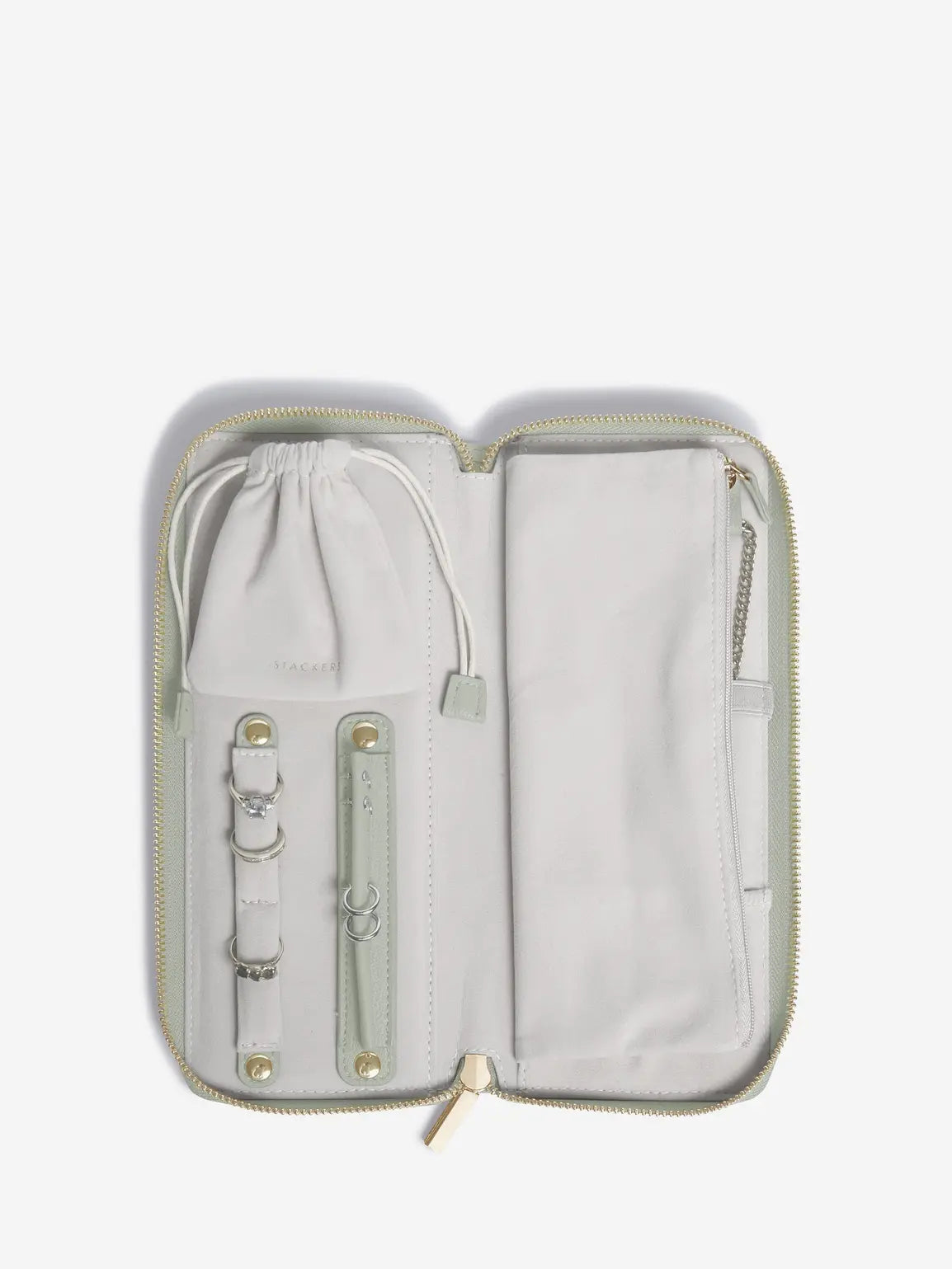 Jewellery Roll Sage Green