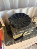 Small Black Flower Plate