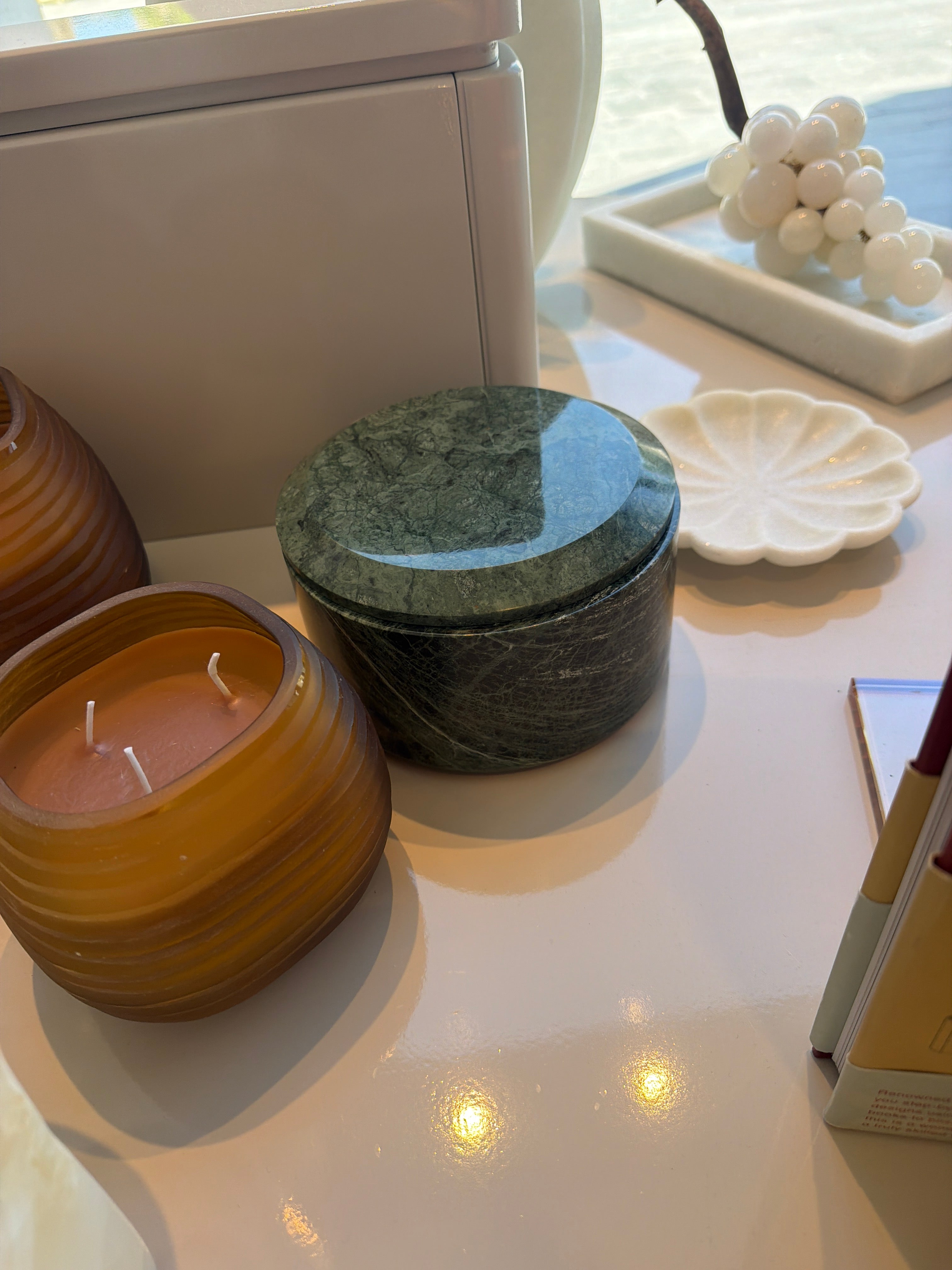 Green Marble jar