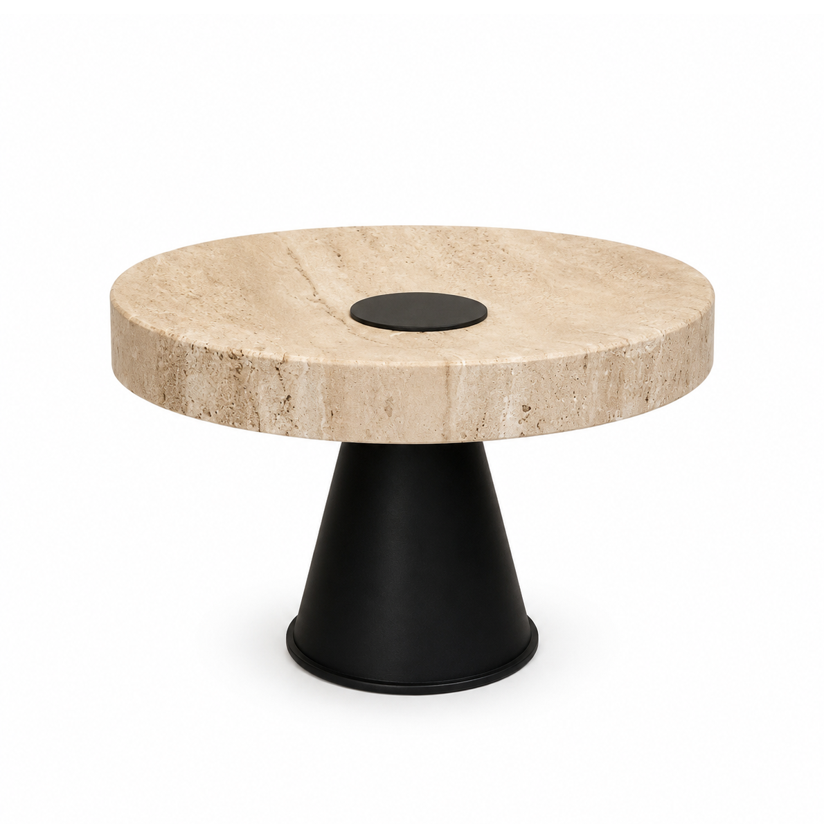 Travertine Pedestal Plate (Large)