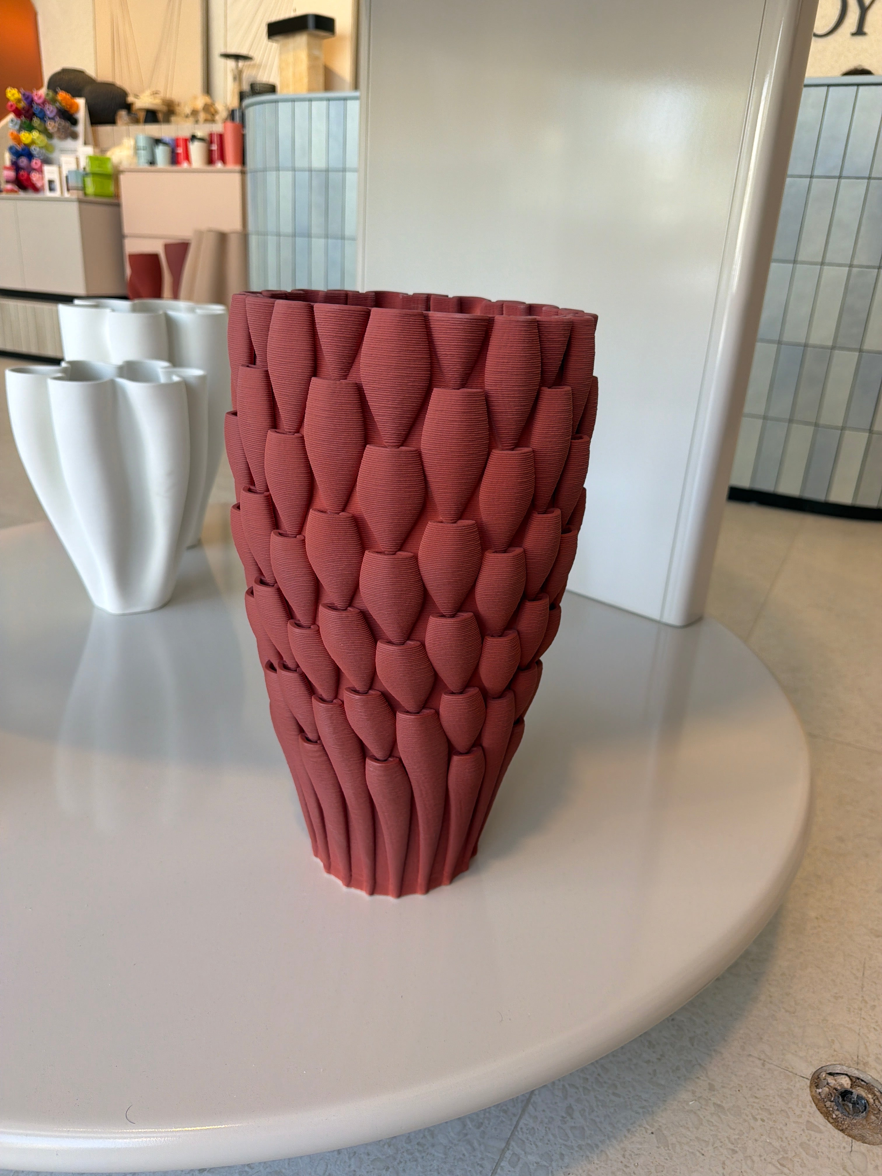 Burgundy Long Vase