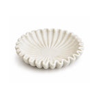 White Scalloped Decorative Bowl (Medium)