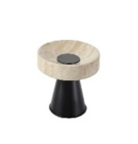 Travertine Pedestal Plate
