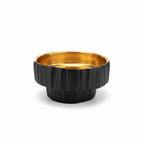 Black & Gold Pedestal Bowl (Short)