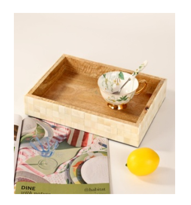 Cream Mosaic Inlay Tray