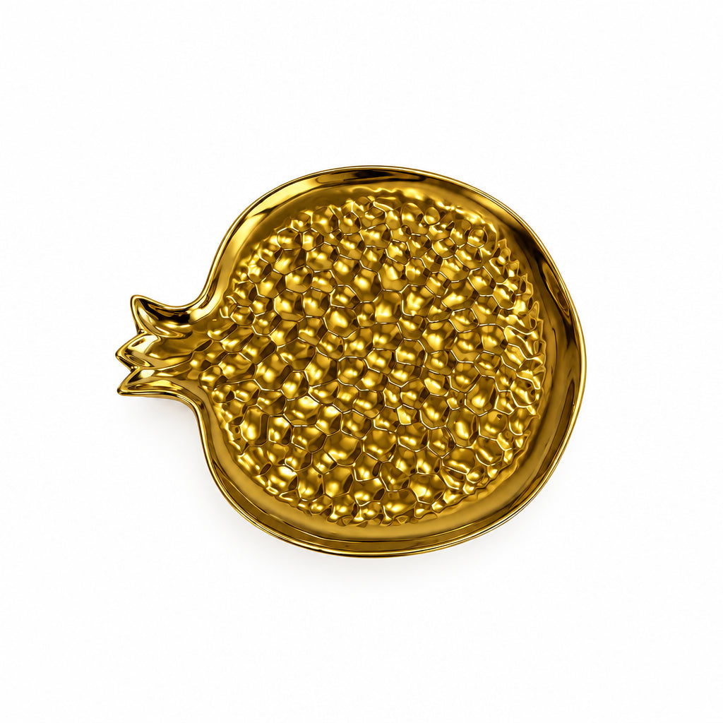 Pomegranate Golden Plate (Large)