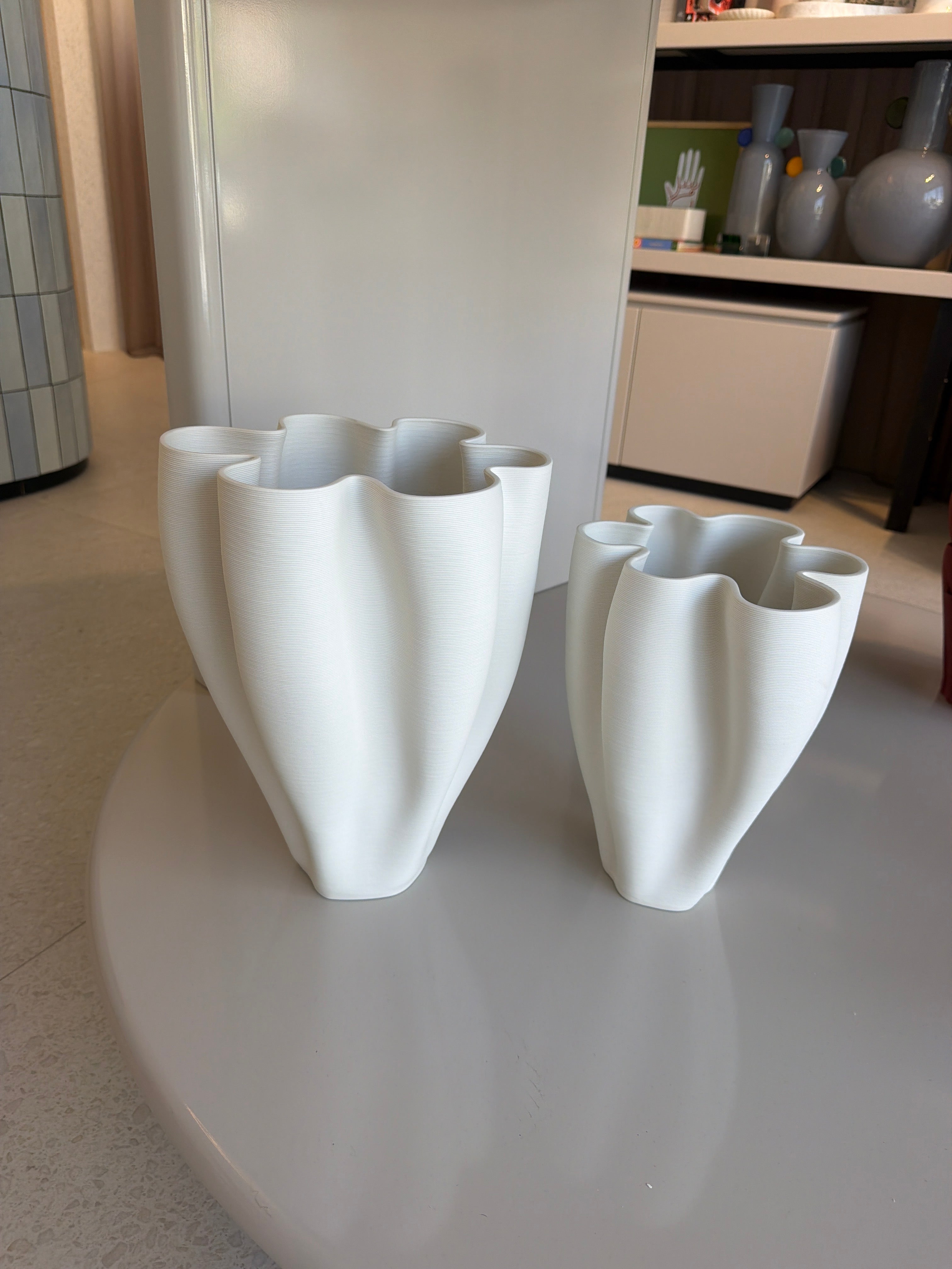 White Flower Vase