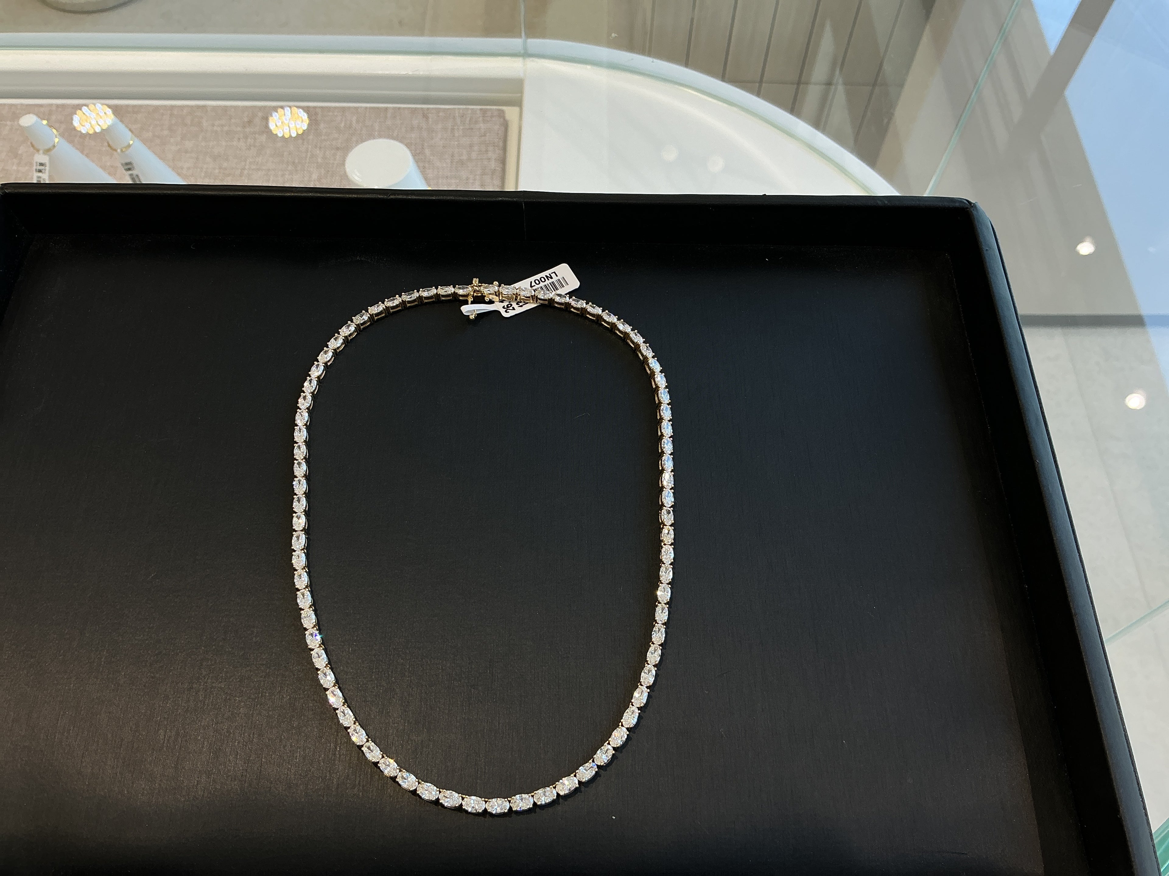 OVAL TENNIS LAB GROWN NECKLACE LN007