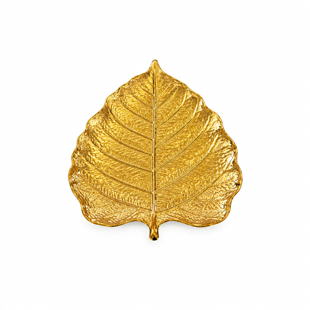 Leaf Golden Plate (Medium)