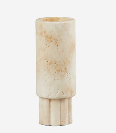 Travertine Column Vase (Large)