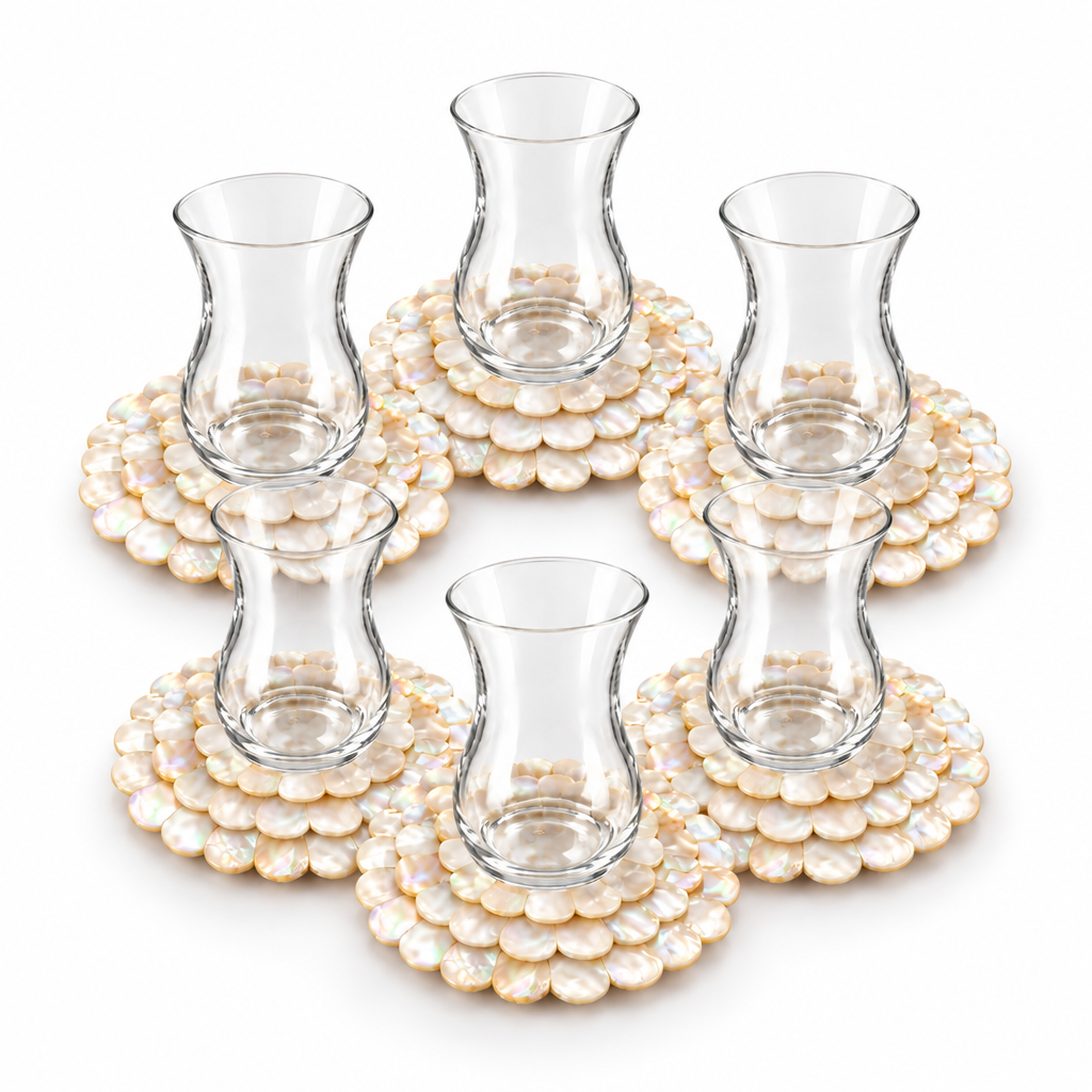 Mother of Pearl Tea Cups (Set of 6)
