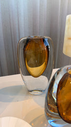 Amber Crystal Vase (Medium)