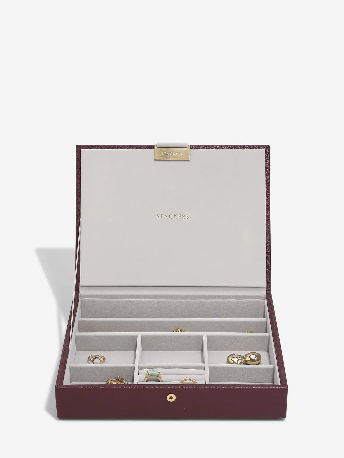 Classic Jewellery Box Lid Burgundy
