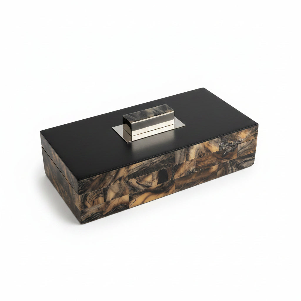 Marbled Resin Storage Box