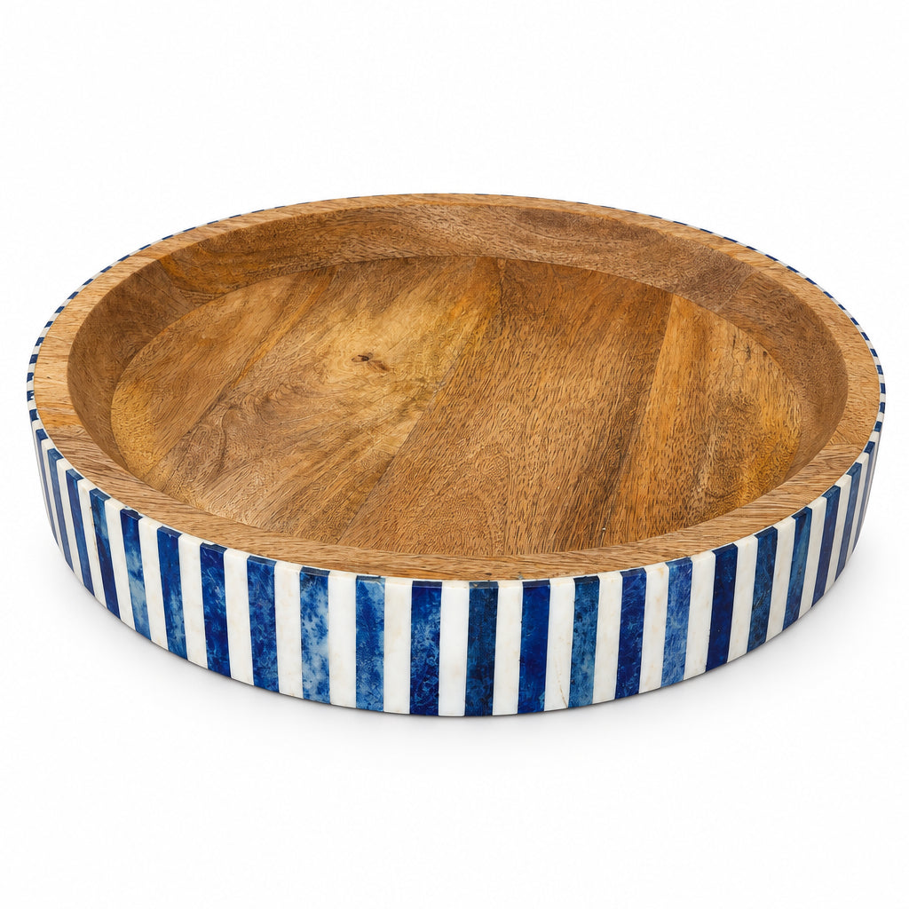Indigo Stripe Inlay Tray