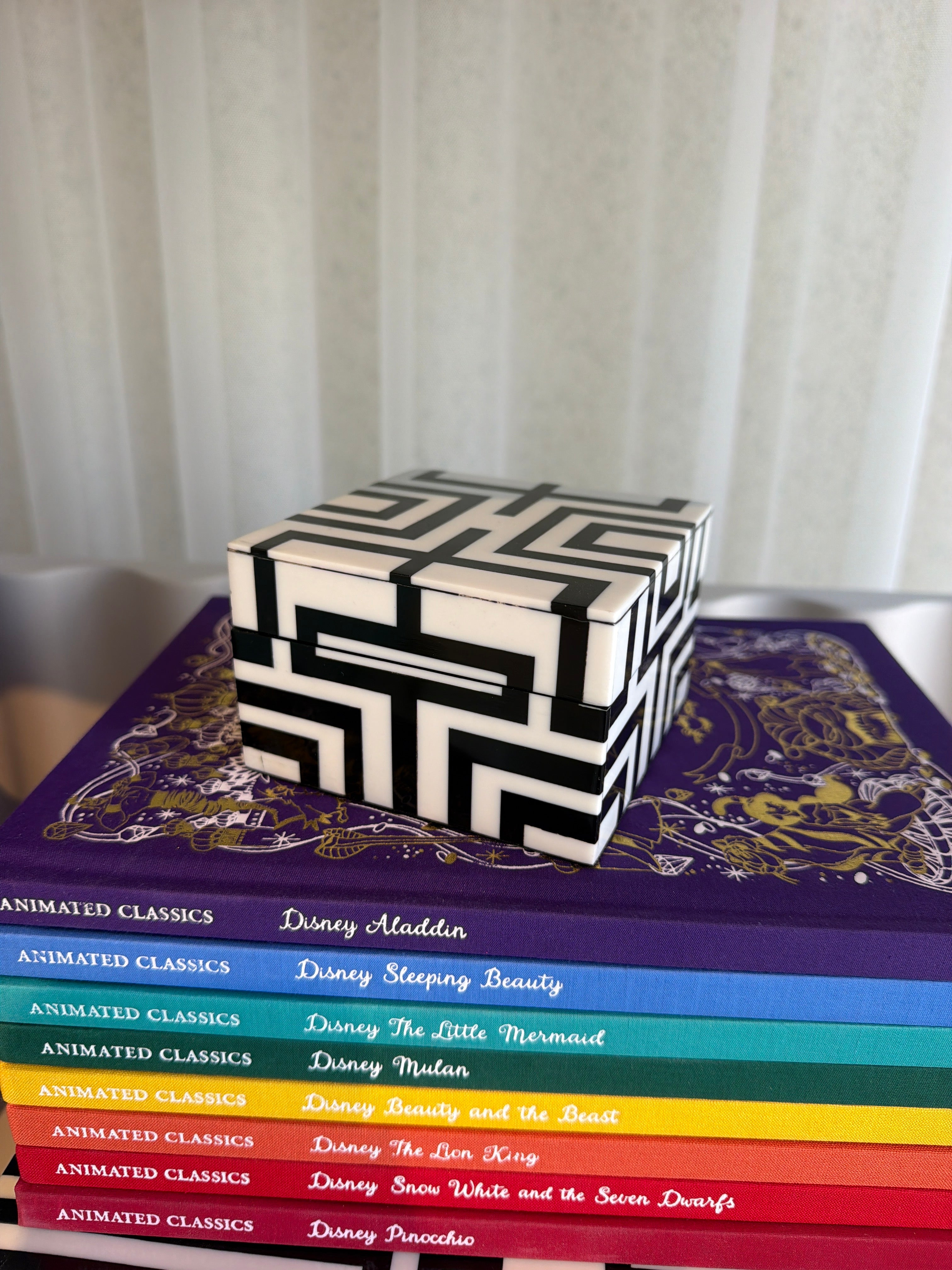 Square Monochrome Geometric Box