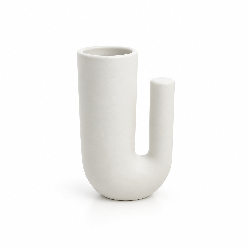 White U-Shape Vessel