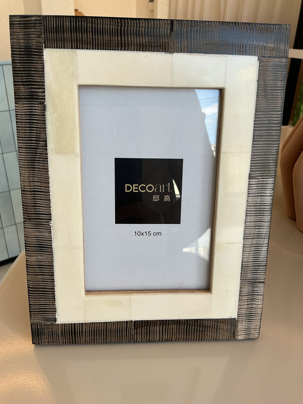 Bone Inlay & Distressed Wood Photo Frame (Small)