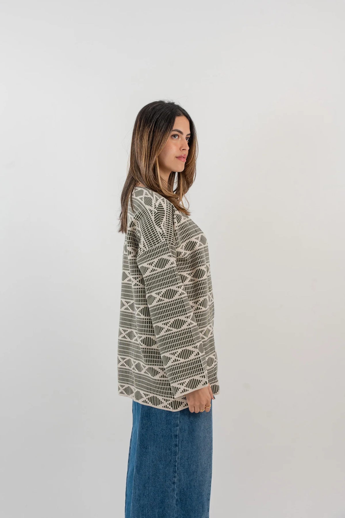 Badiya Weave Kimono - Soft Olive