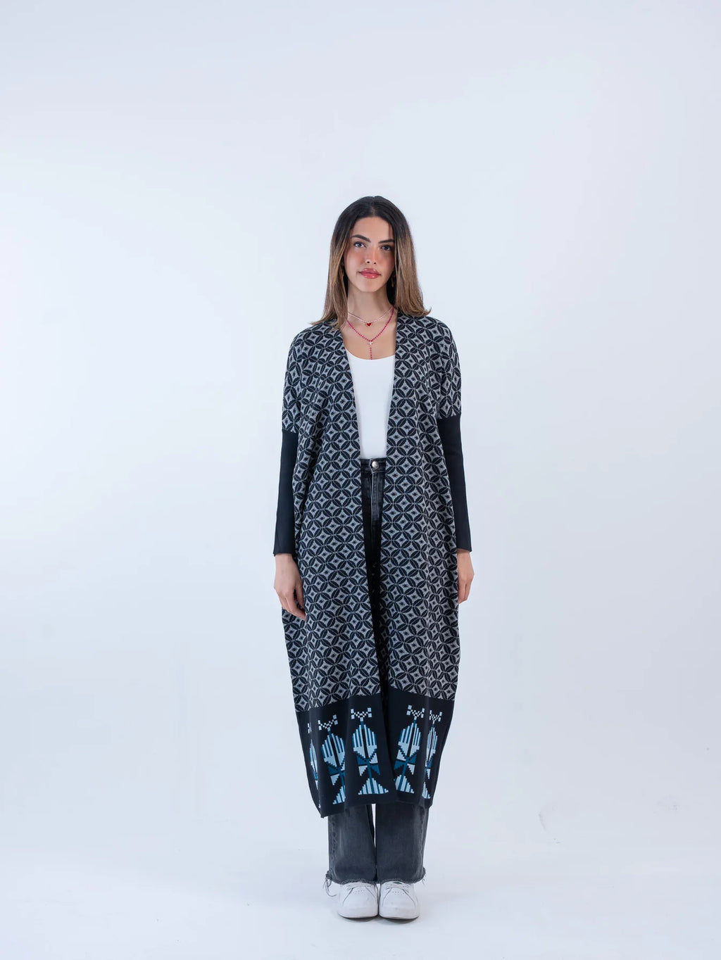 Bahja Long Kimono - Black