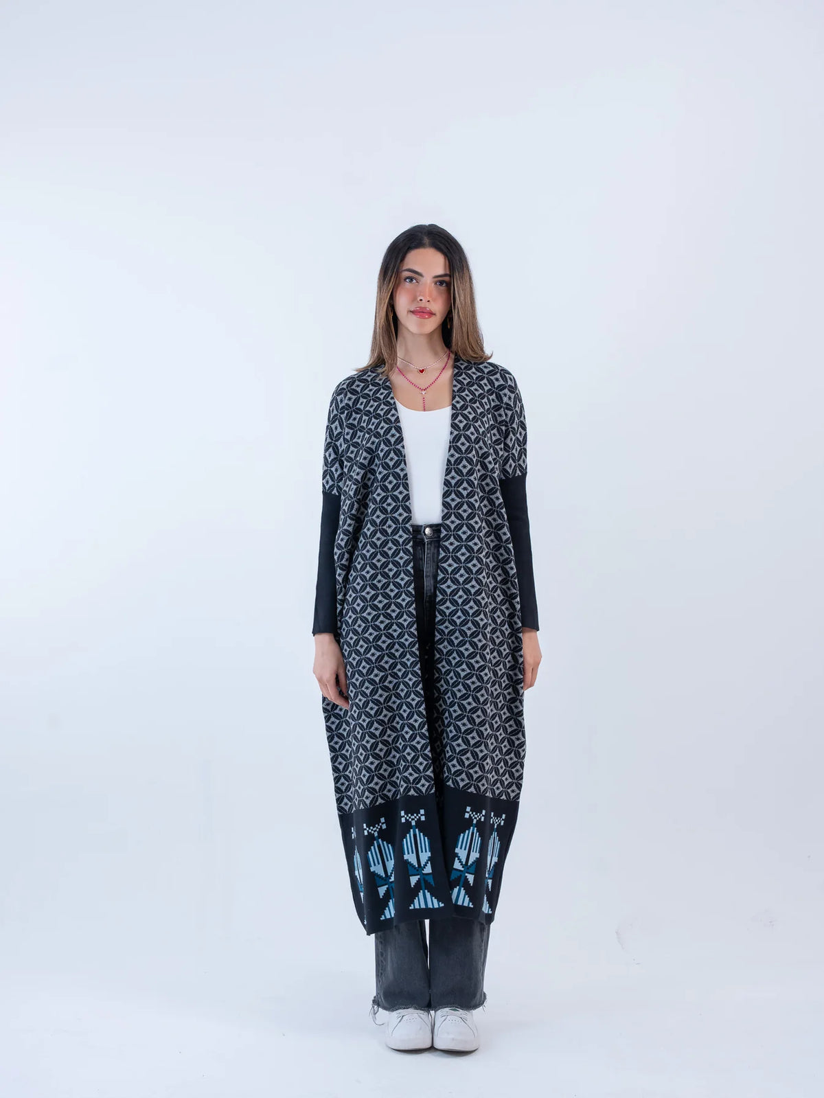 Bahja Long Kimono - Black
