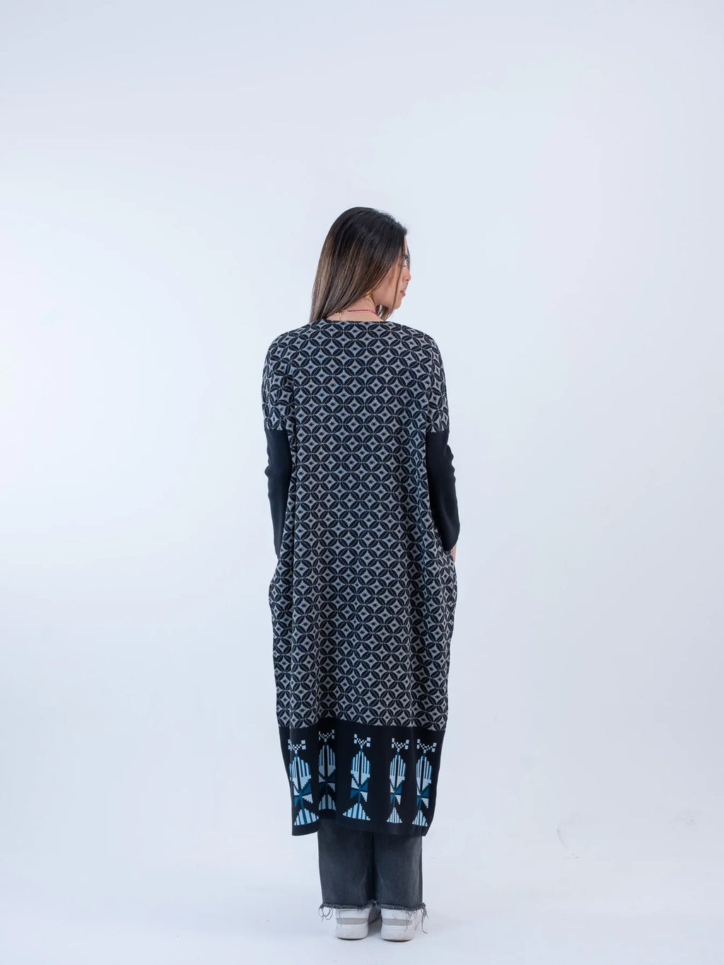 Bahja Long Kimono - Black