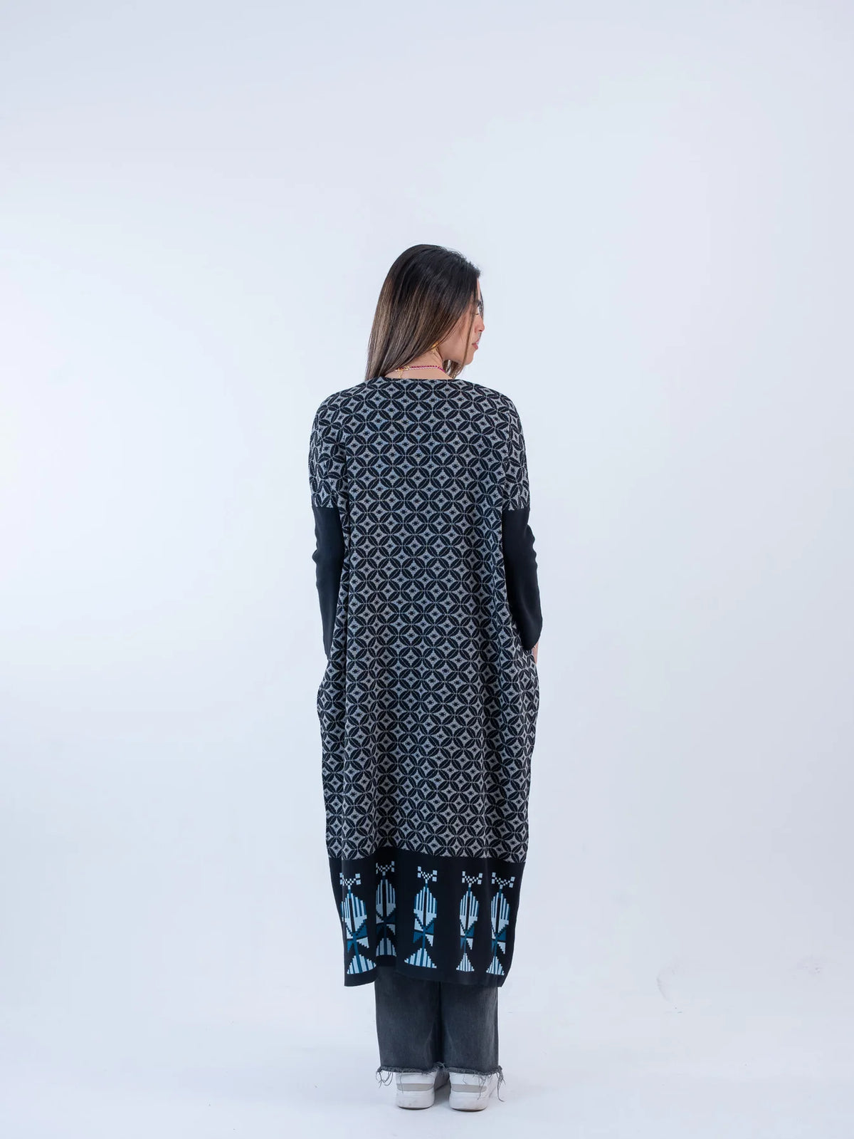 Bahja Long Kimono - Black