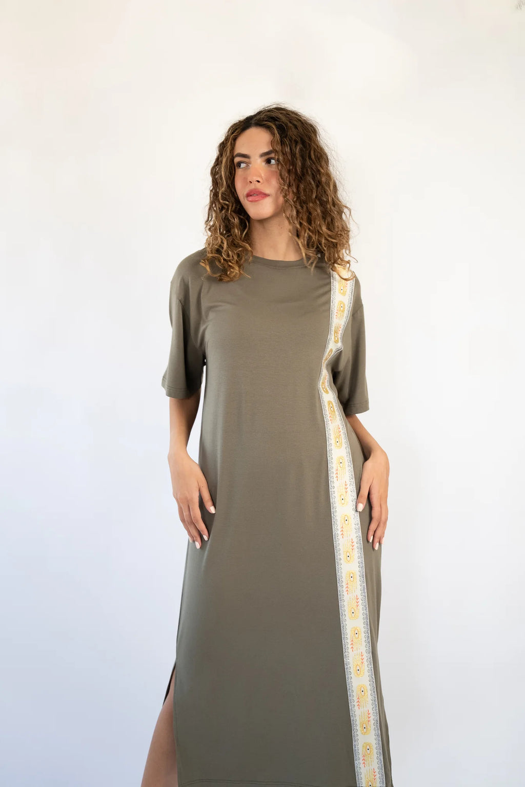 The Bold Thread Tshirt Dress (Olive)