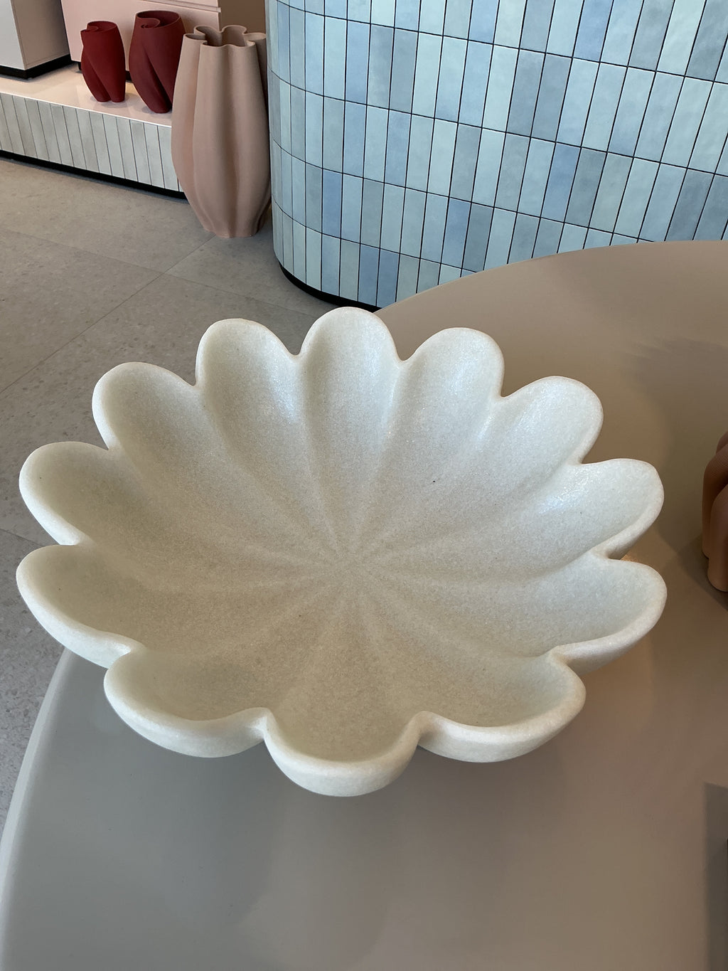 White Flower Decorative Bowl