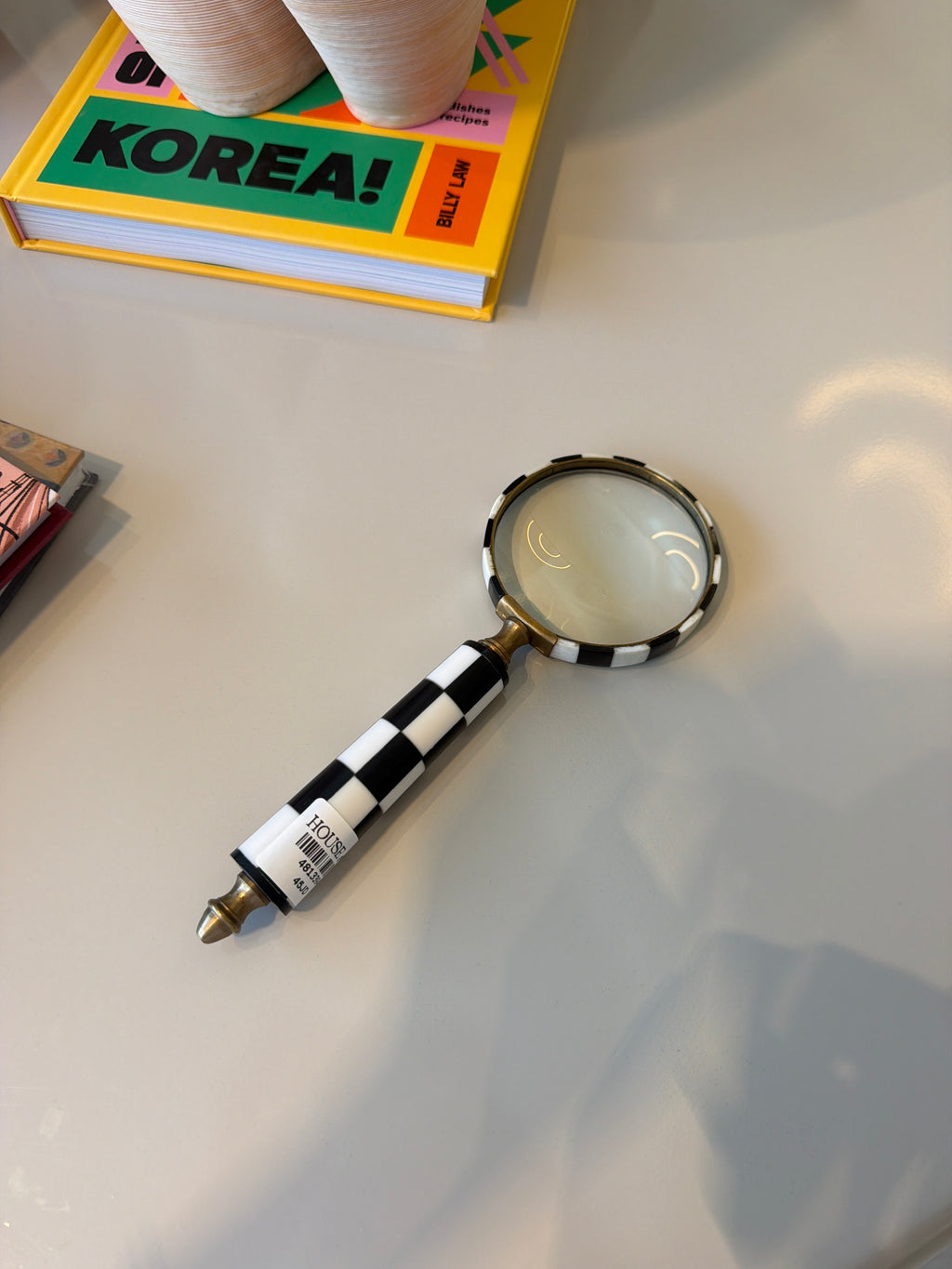Chequered Artisan Desk Magnifier