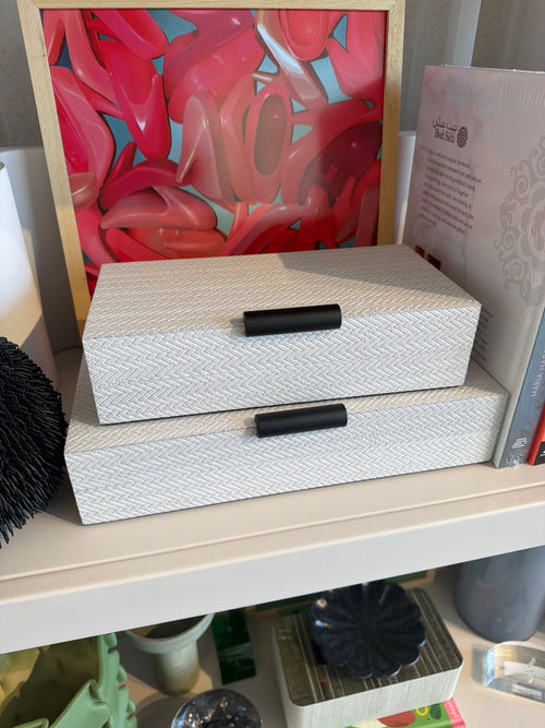 Beige Linen Box (Small)