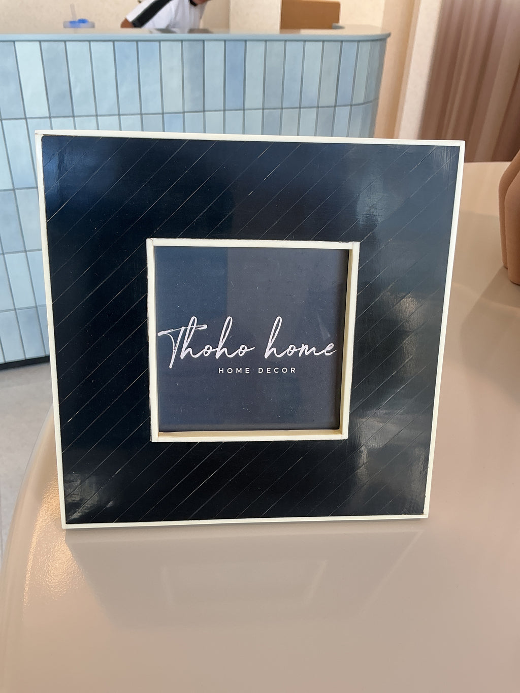 Black Horn Inlay Photo Frame