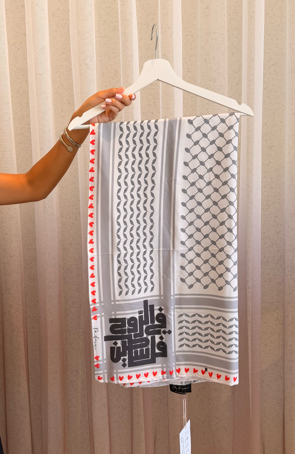 Left My Soul In Palestine Silk Scarf