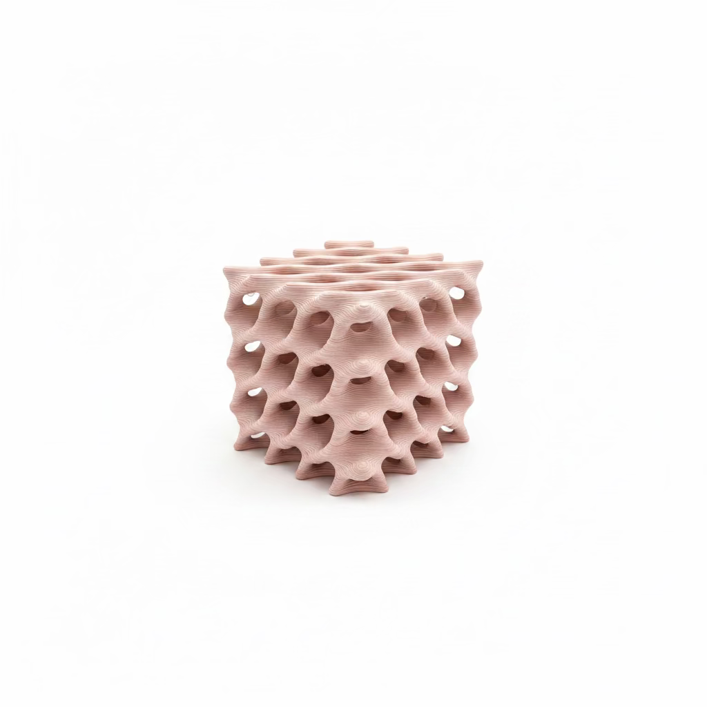 Pink Honeycomb Vase