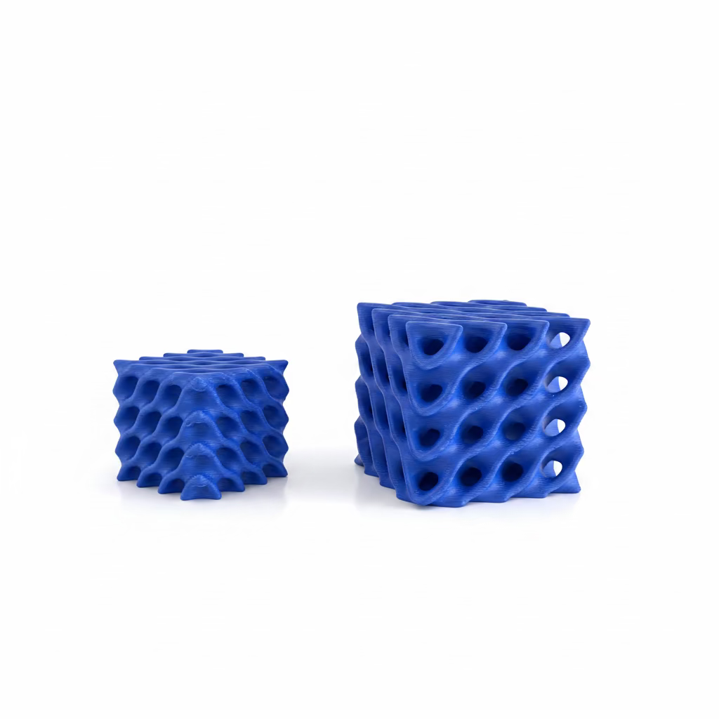 Blue Honeycomb Vase