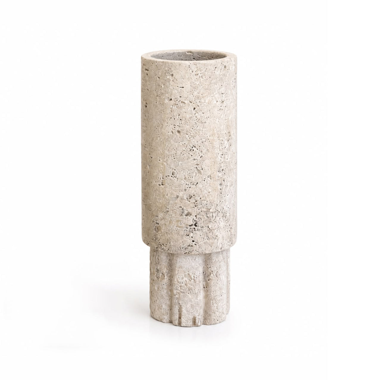 Travertine Column Vase (Large)