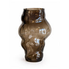 Smoked Glass Sculptural Vase