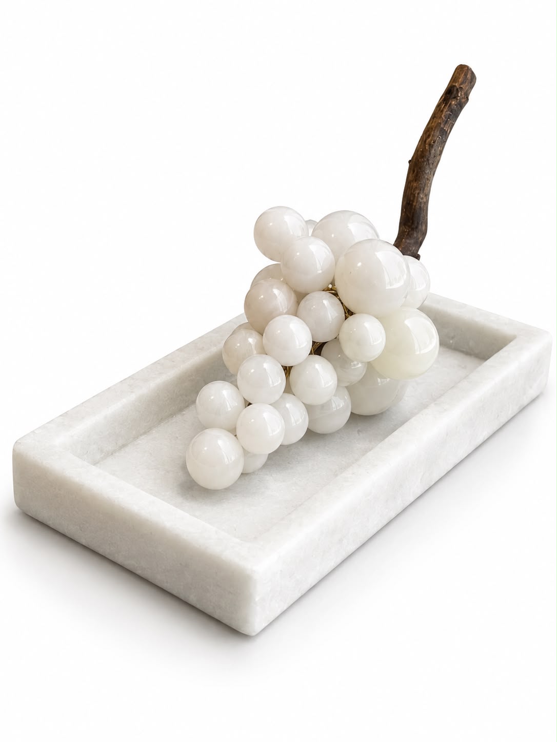 White Jade Grape Cluster Decor (Large)