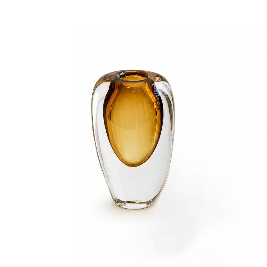 Amber Crystal Vase (Medium)
