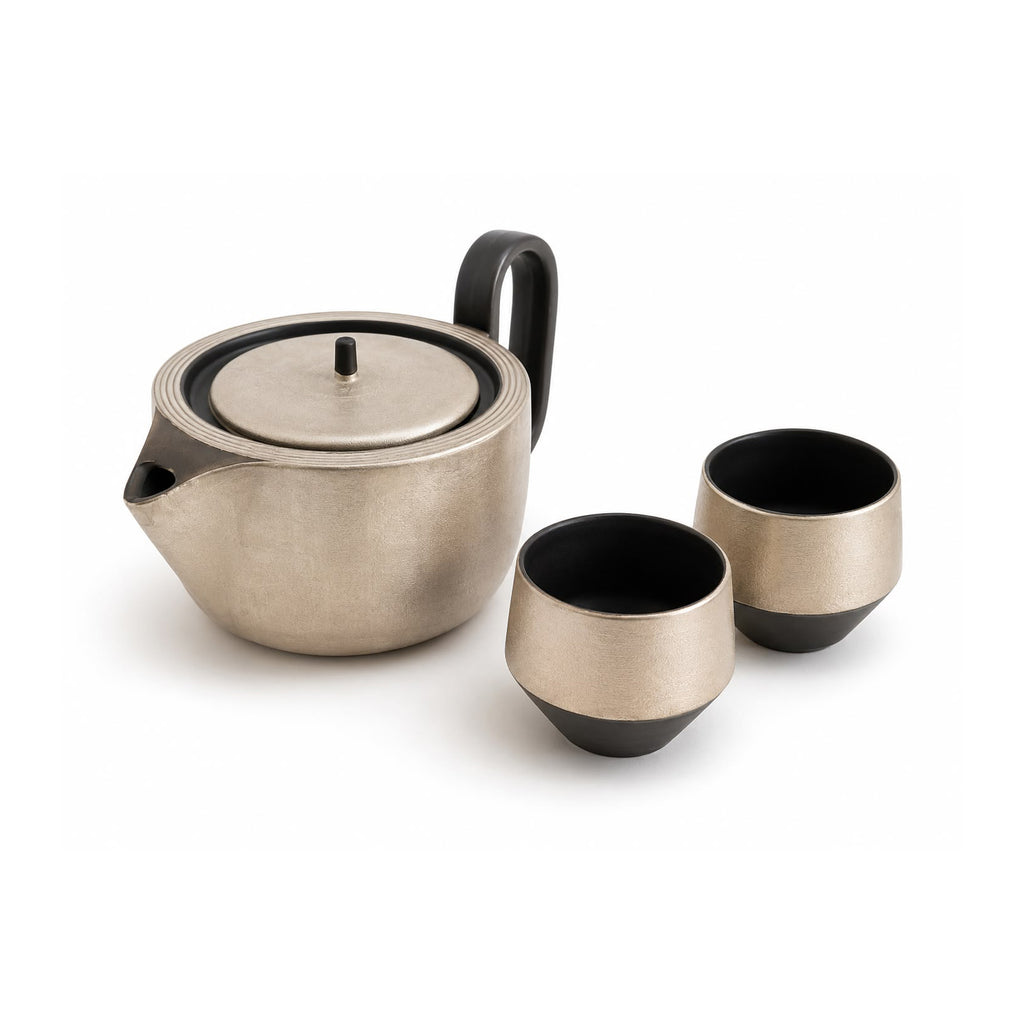 Infinity Loop Decorative Teapot & Cups Set