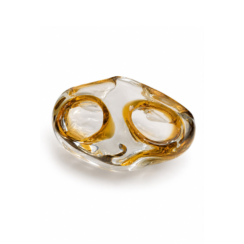 Amber Glass Sculpture