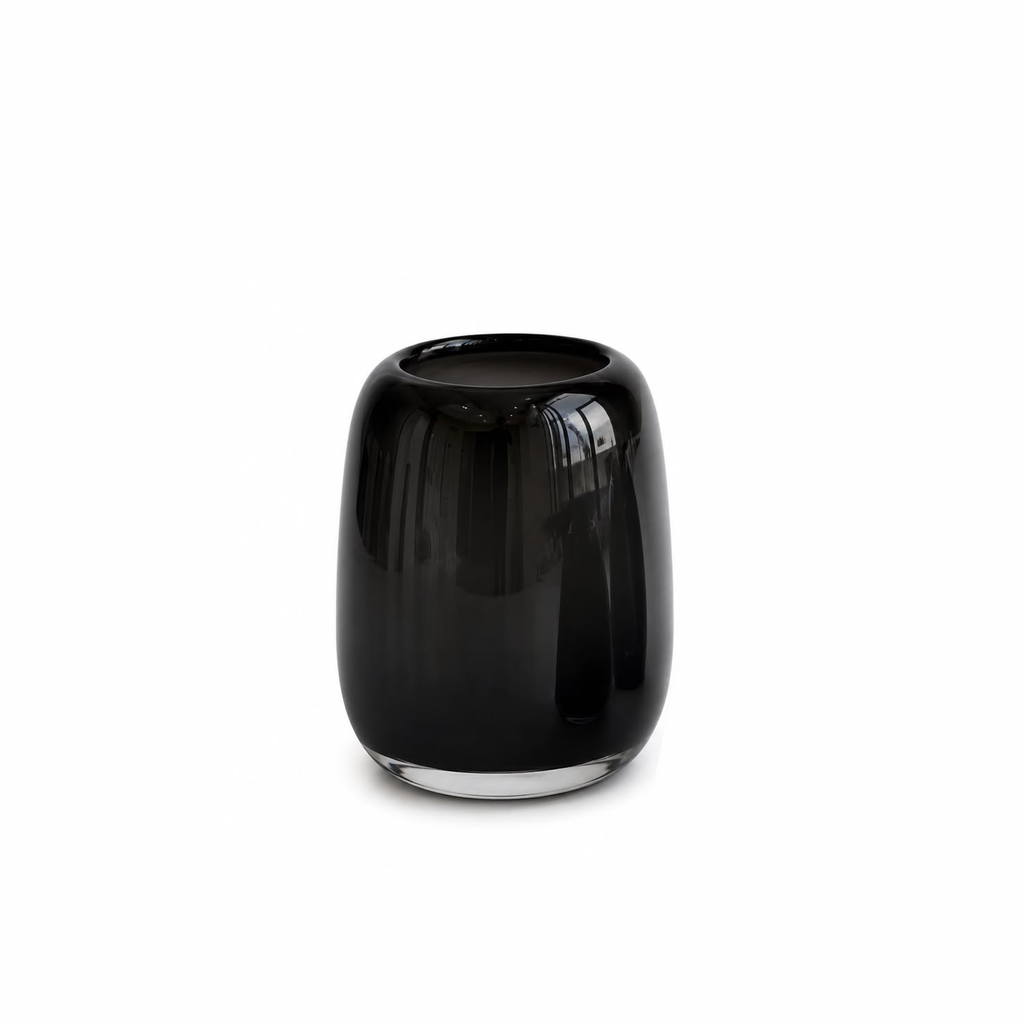 Black Glass Vase (Large)