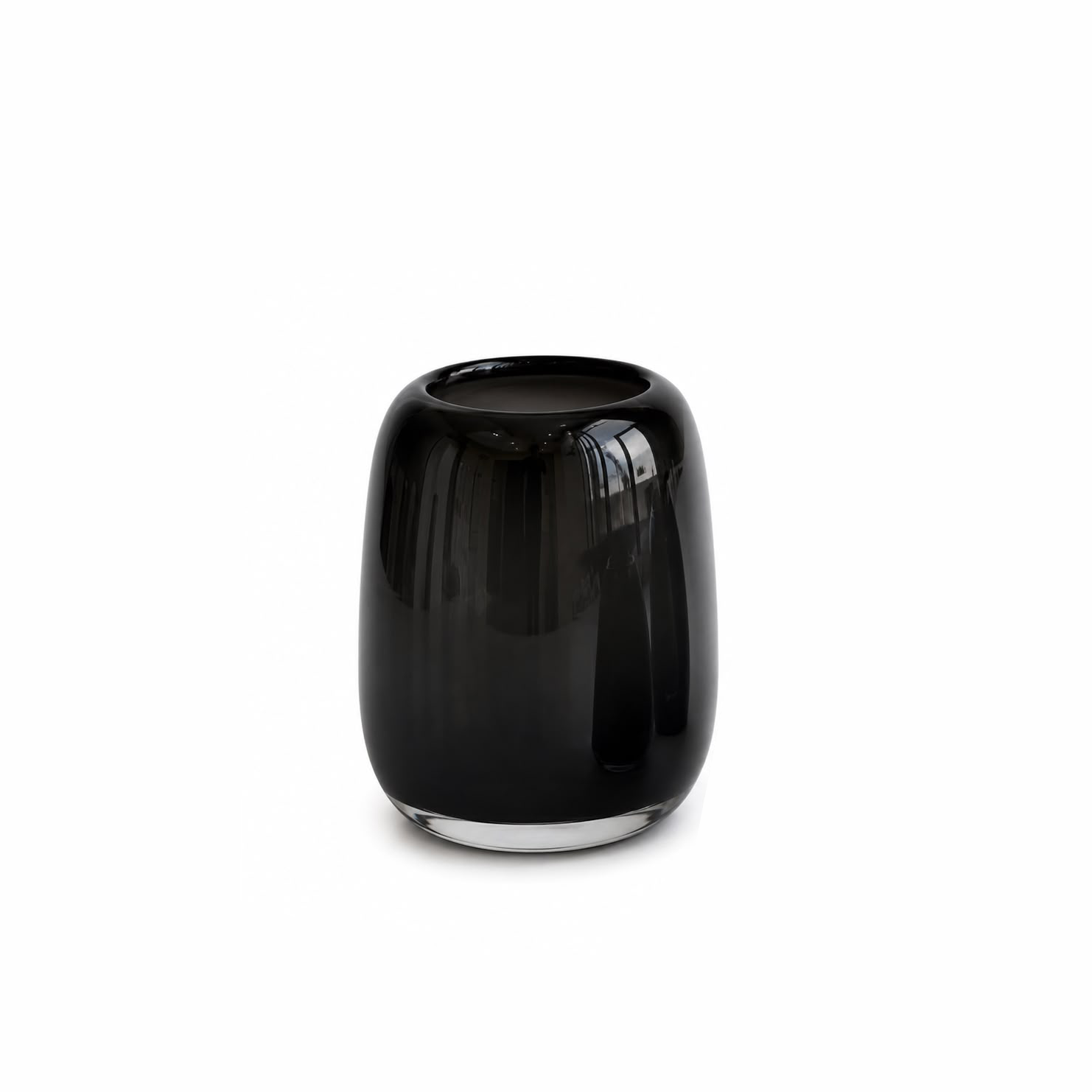 Black Glass Vase (Large)