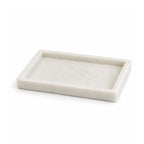 White Stone Decorative Tray