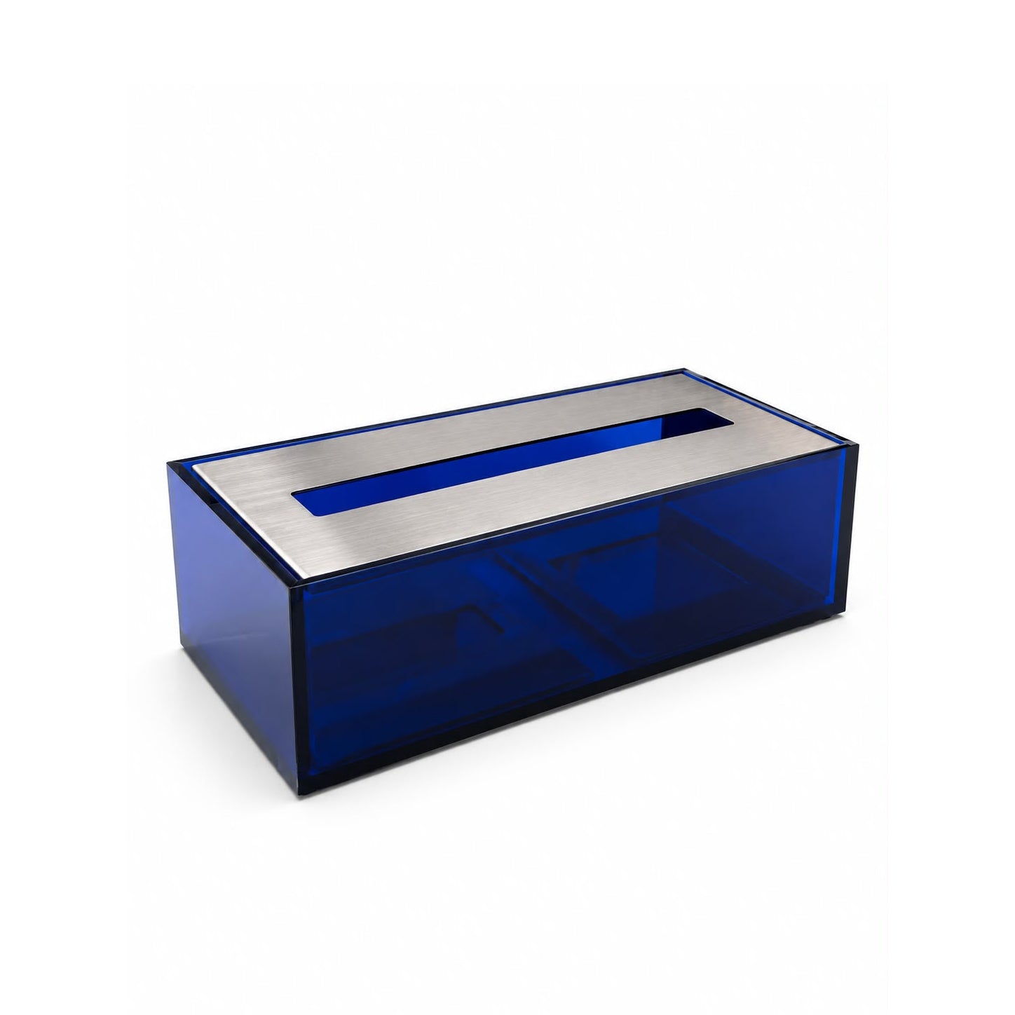 Modern Blue Acrylic Tissue Box