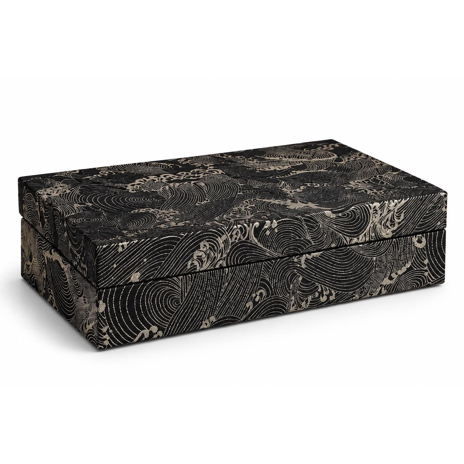 Japanese Wave Traditional Print Keepsake Box large