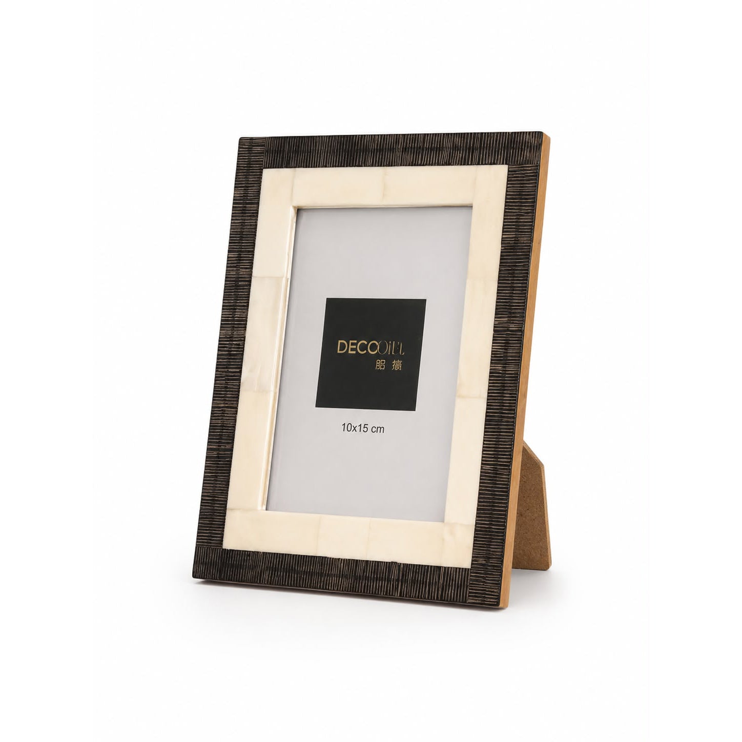Bone Inlay & Distressed Wood Photo Frame (Large)