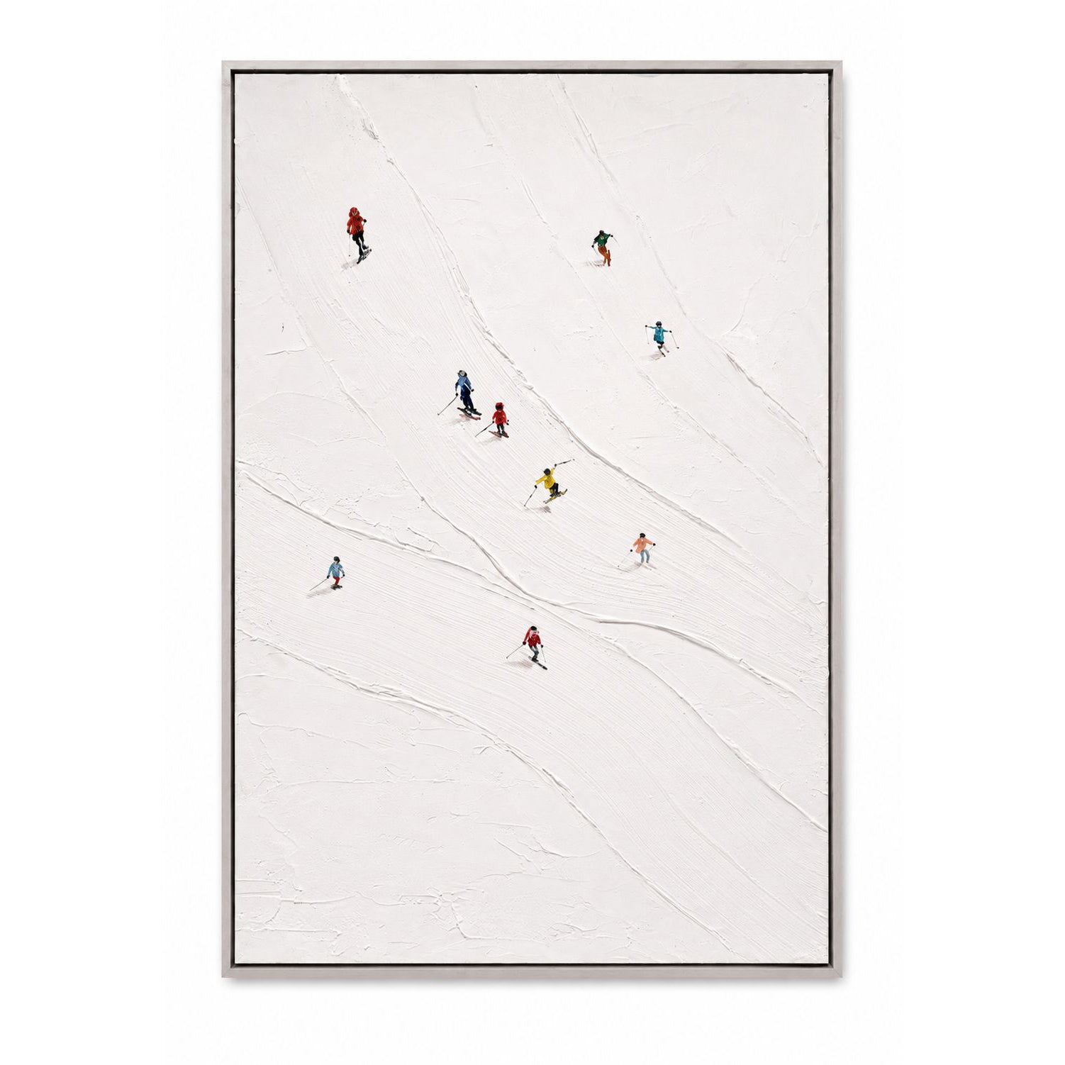 Winter Lines Acrylic Painting