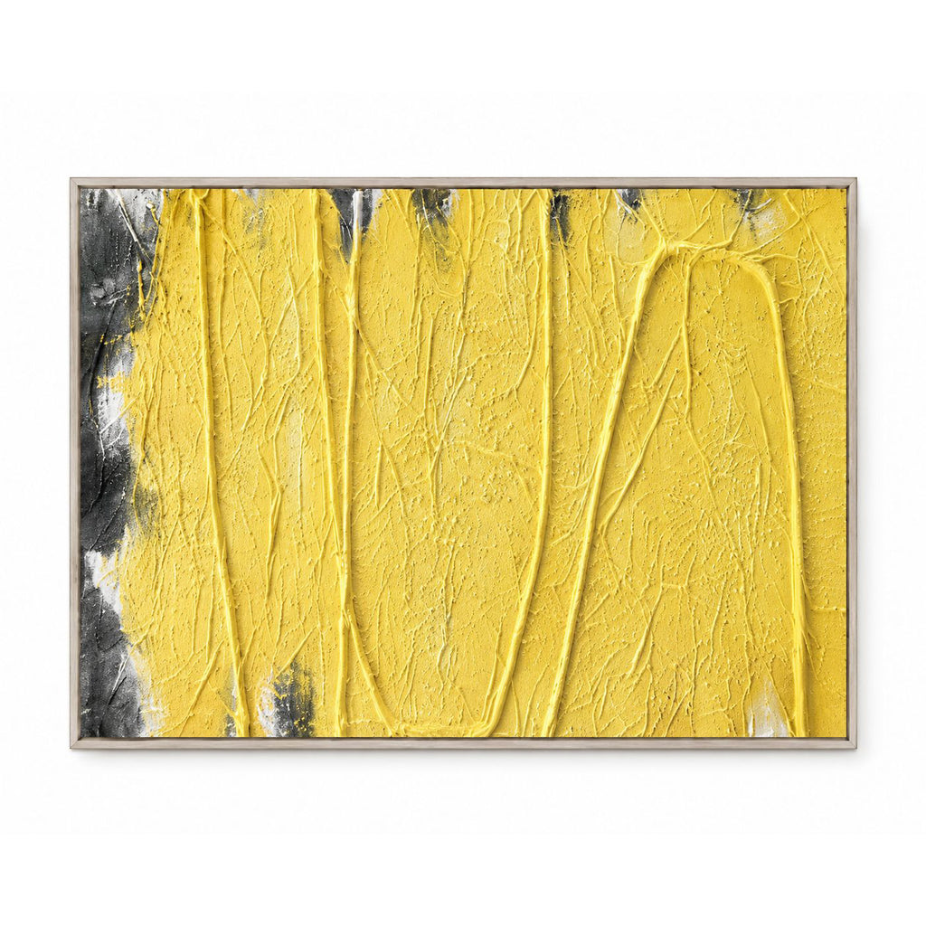 Golden Rhythm Mixed Media Painting